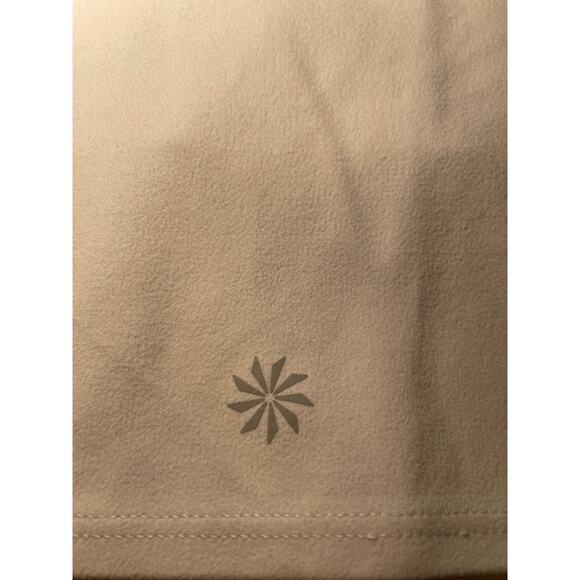 Athleta Women Small Conscious Crop Solid White Build In Bra Yoga Tank - Picture 9 of 10